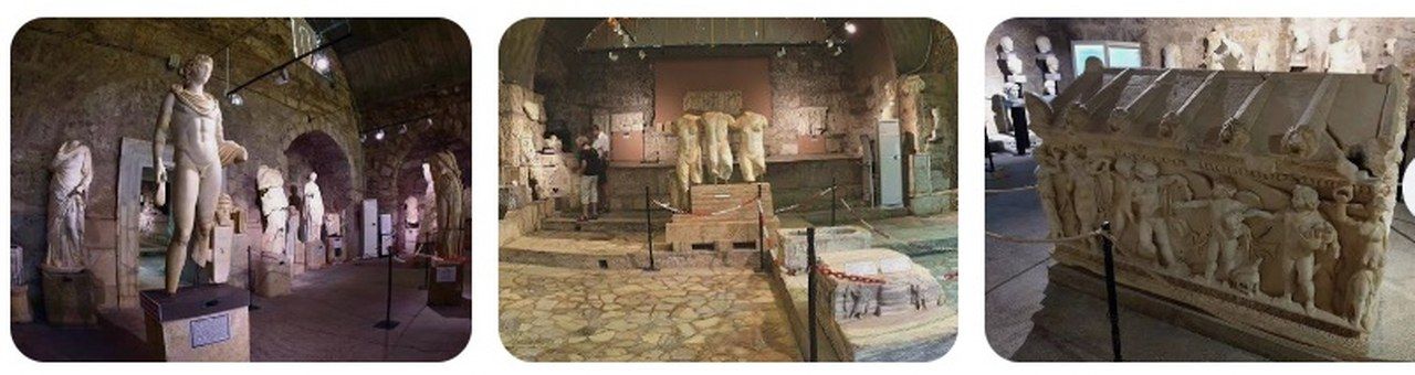 Side Muzesi Roma Hamami Eserleri