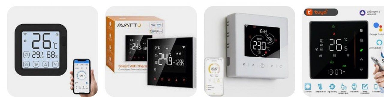 Tuya Smart Life Uyumlu Wifi Akilli Termostat Ekrani